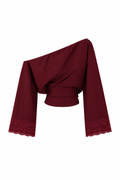 Haut LJ rouge bordeaux